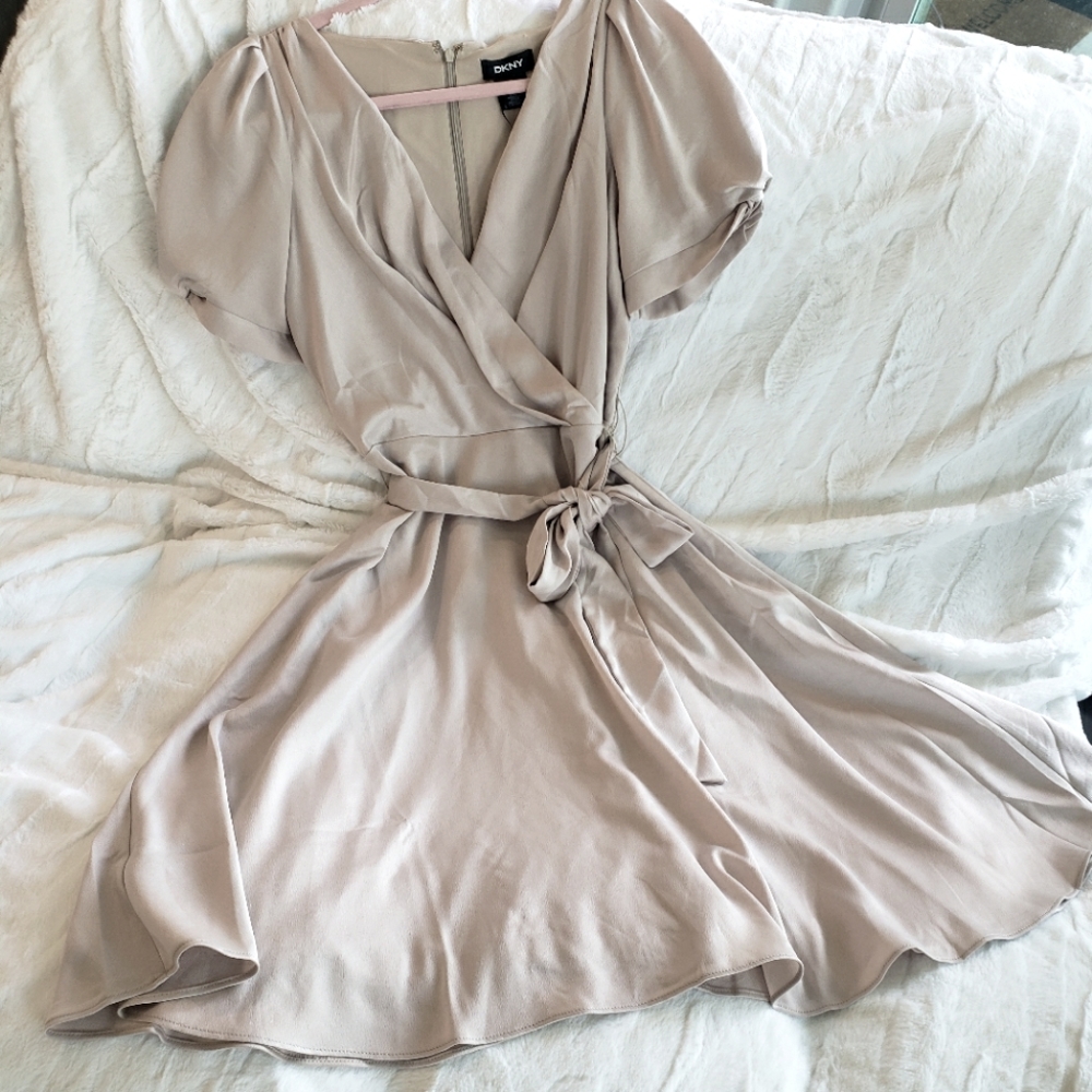 DKNY nude dress